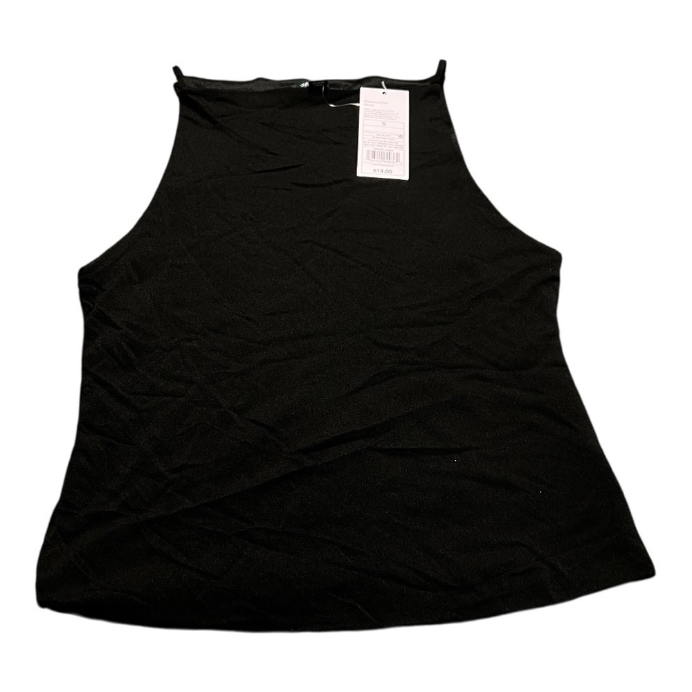 NWT Wild Fable High Neck Black Tank Top (S)